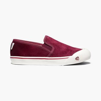 KEEN Coronado III Suede - Bordove Slip On Damske, KEEN484